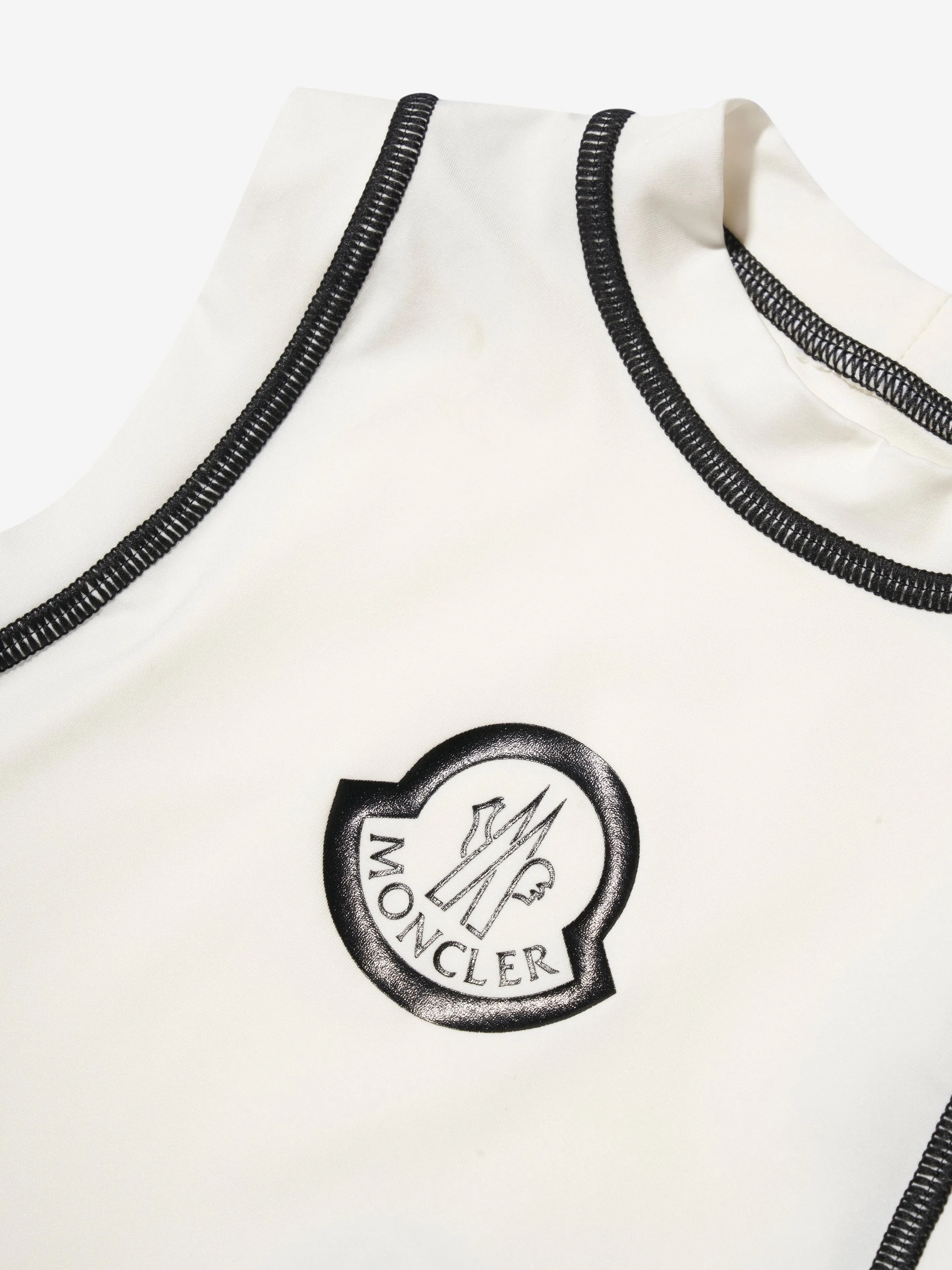 Moncler Enfant Mädchen Sonnenschutz-Tankini in Weiß