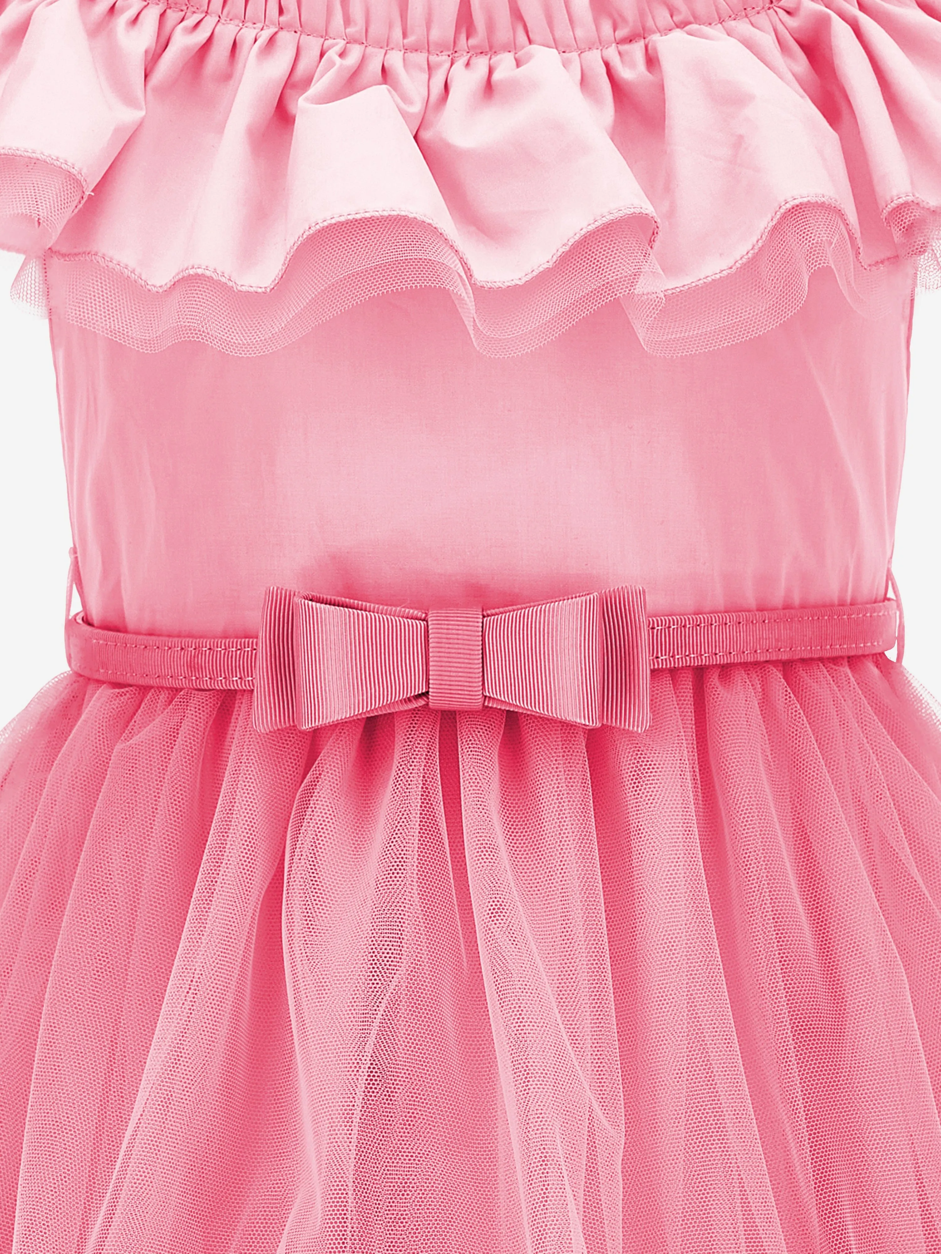 Monnalisa Mädchen Tüllkleid in Rosa