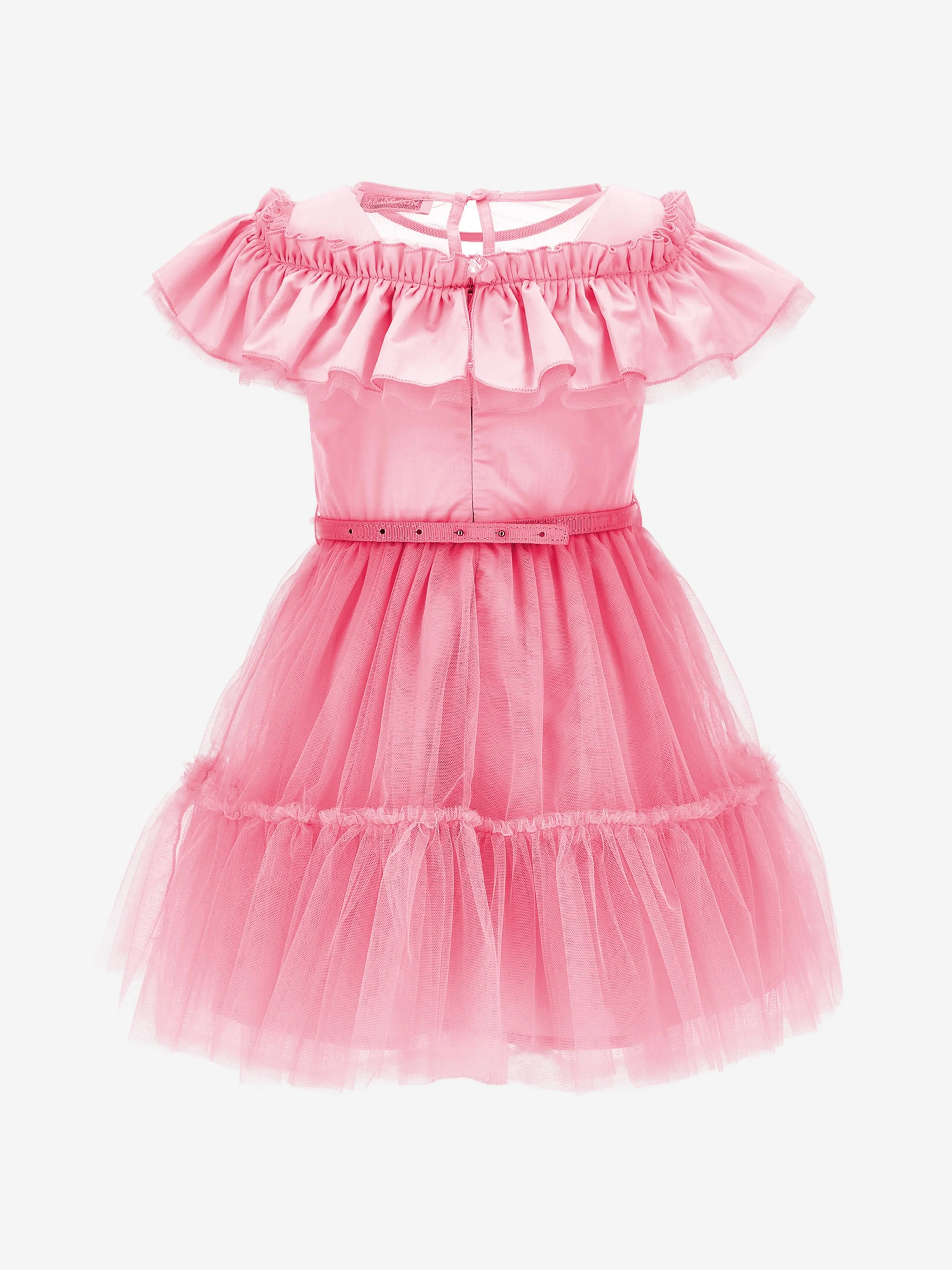 Monnalisa Mädchen Tüllkleid in Rosa