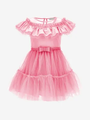 Monnalisa Mädchen Tüllkleid in Rosa