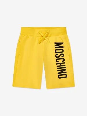 Moschino Jungen Logo Shorts in Gelb