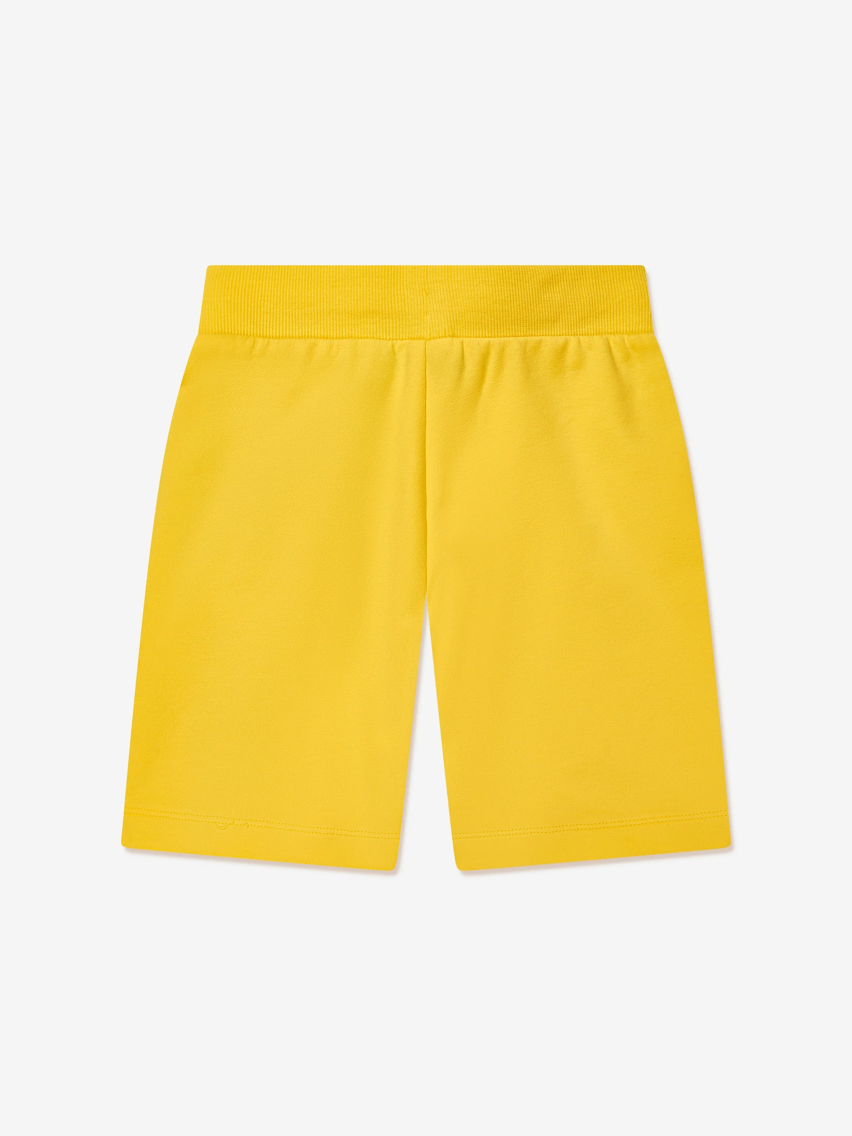 Moschino Jungen Logo Shorts in Gelb