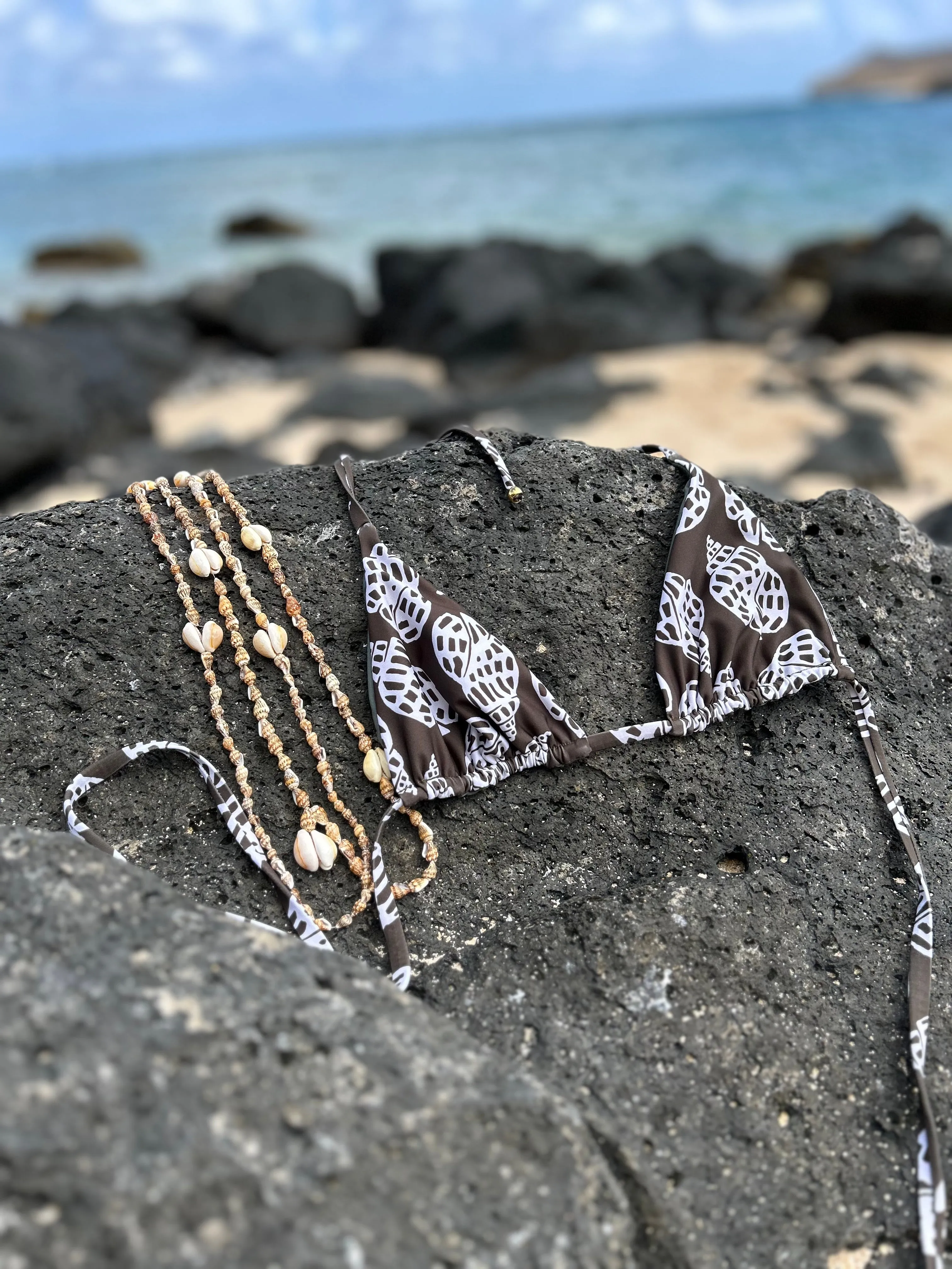 Naos Slide Tri Bikini-Oberteil - Muscheln