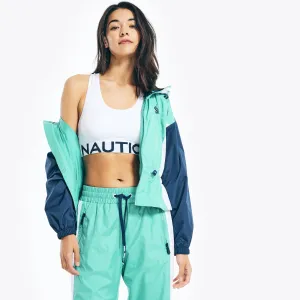 Nautica Damen Reissue Colorblock Peplum Jacke