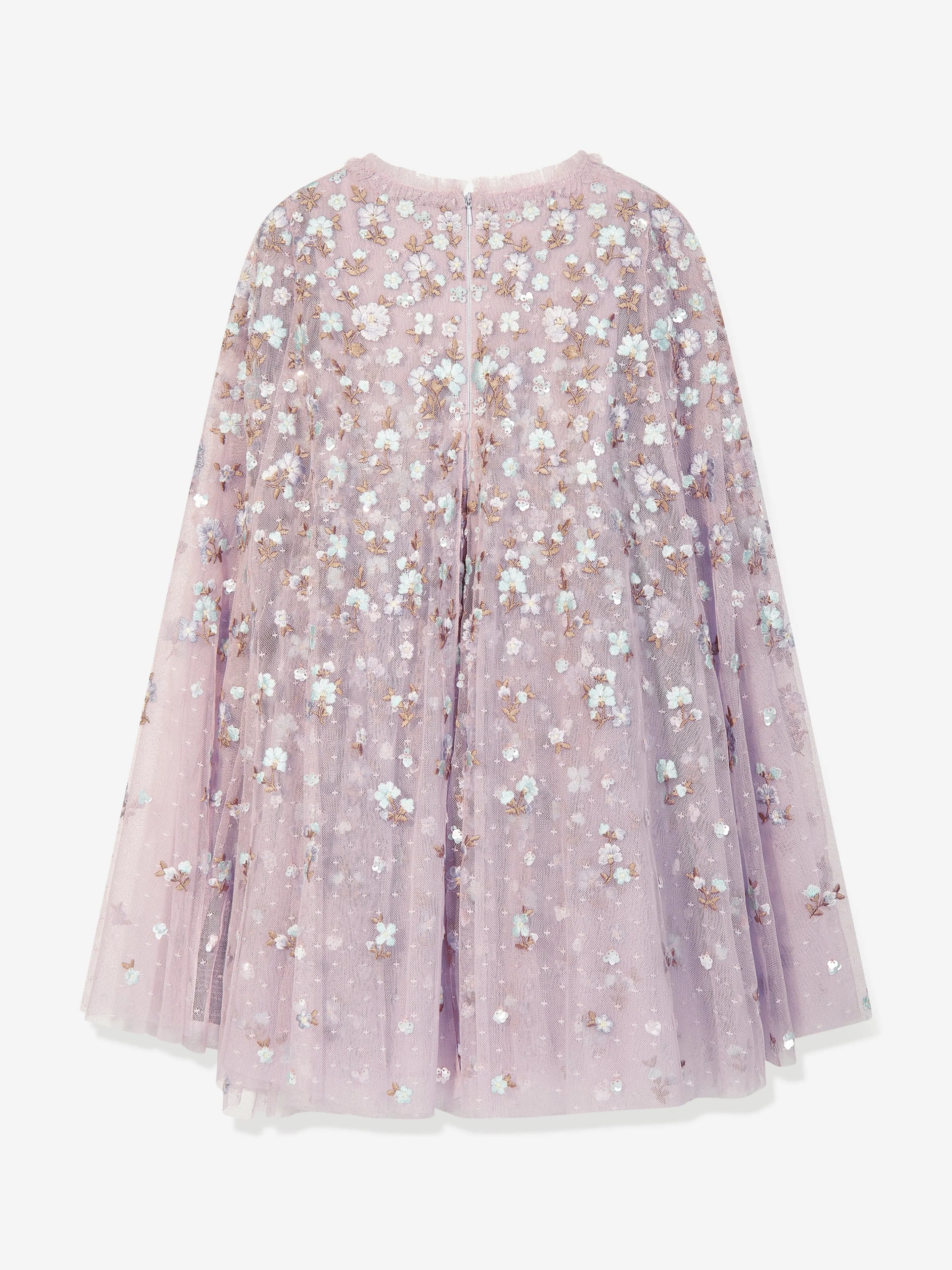 Needle & Thread Mädchen Dahlia Ditsy Cape Kleid in Rosa