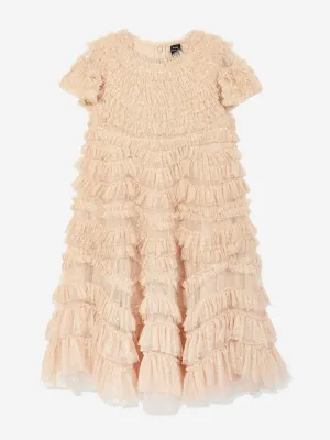 Needle & Thread Girls Wild Rose Rüschenkleid in Gold