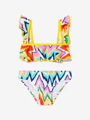 Nessi Byrd Girls Akeno Zick-Zack Bikini in Mehrfarbig