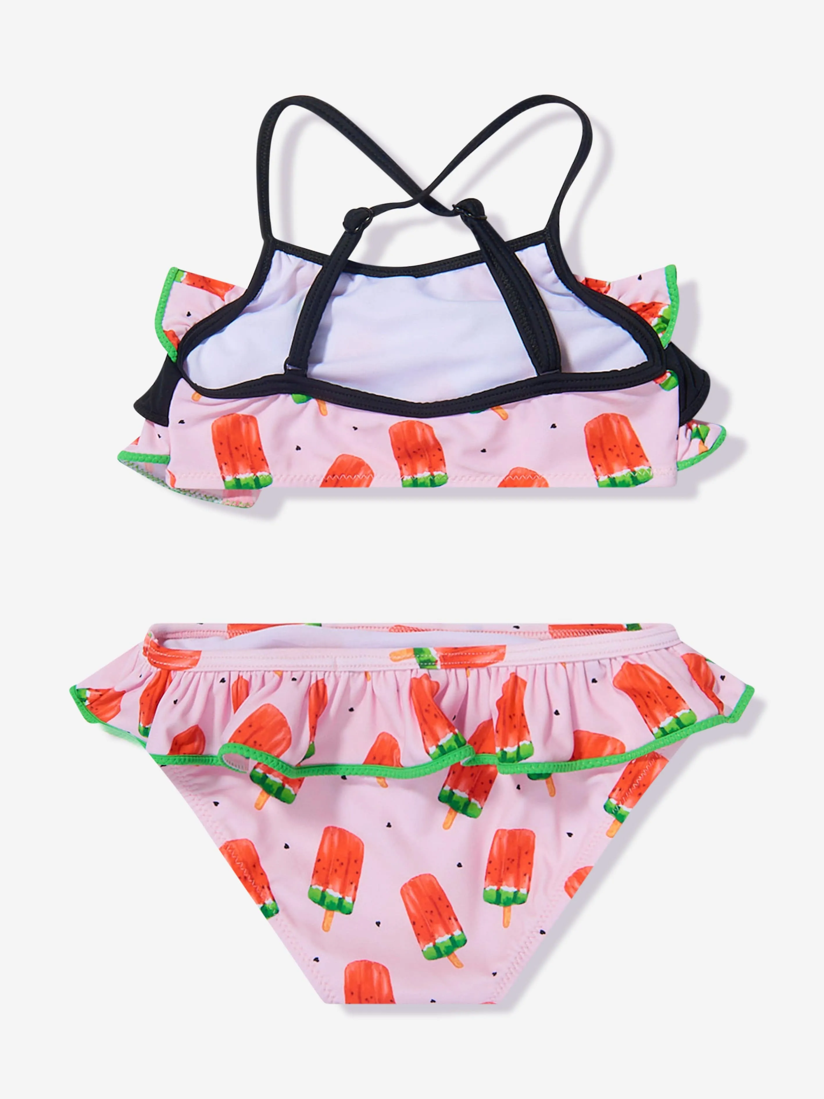 Nessi Byrd Mädchen Rüschen-Teddy-Bikini in Mehrfarbig