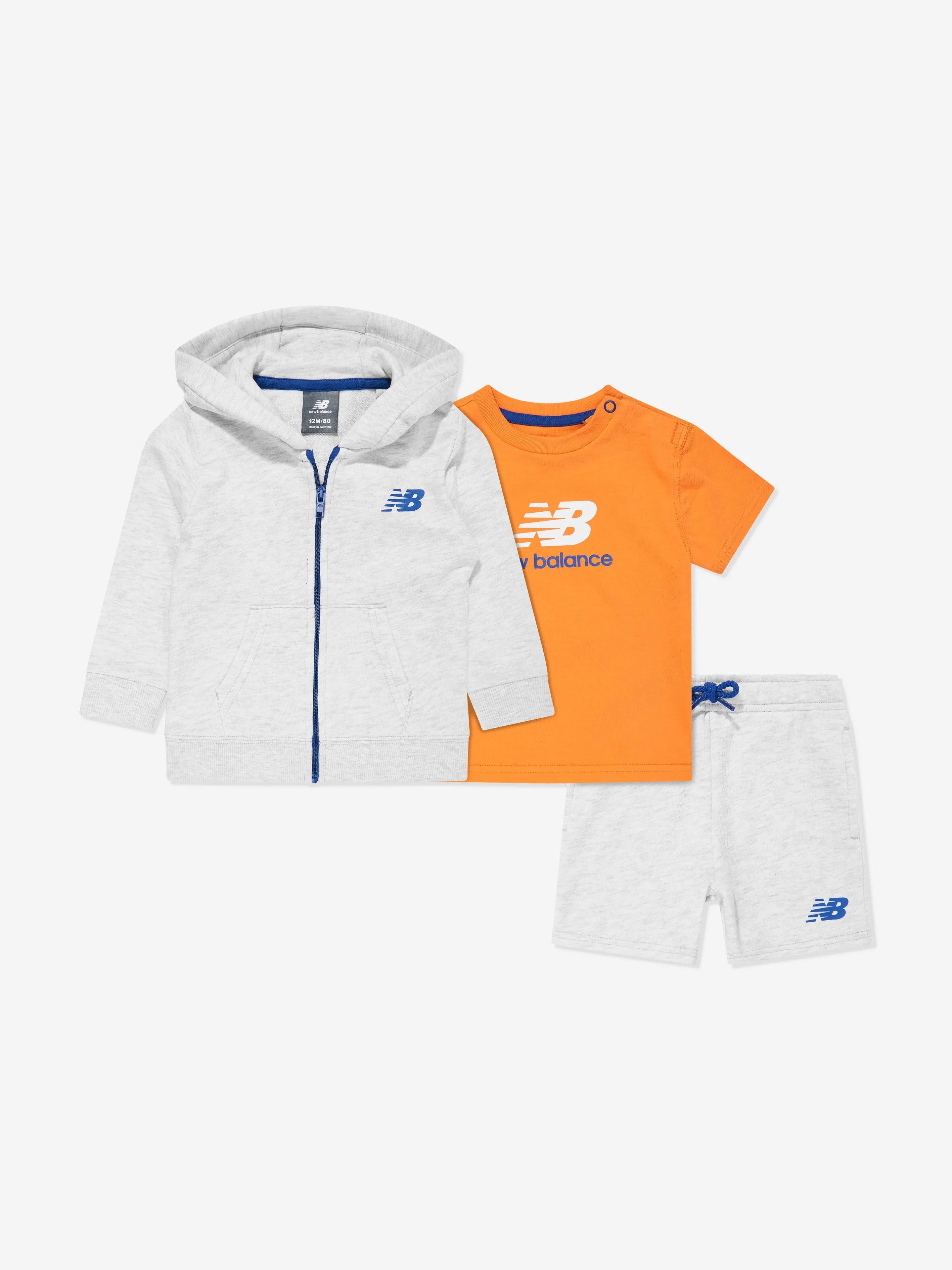 New Balance Jungen 3-teiliges Shorts-Set in Grau