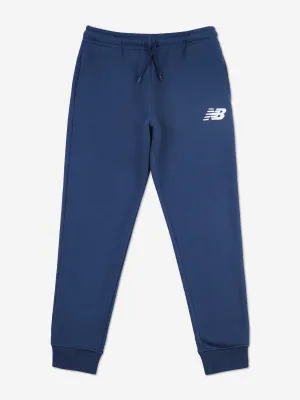 New Balance Jungen Brush Back Jogger mit gestapeltem Logo in Marineblau