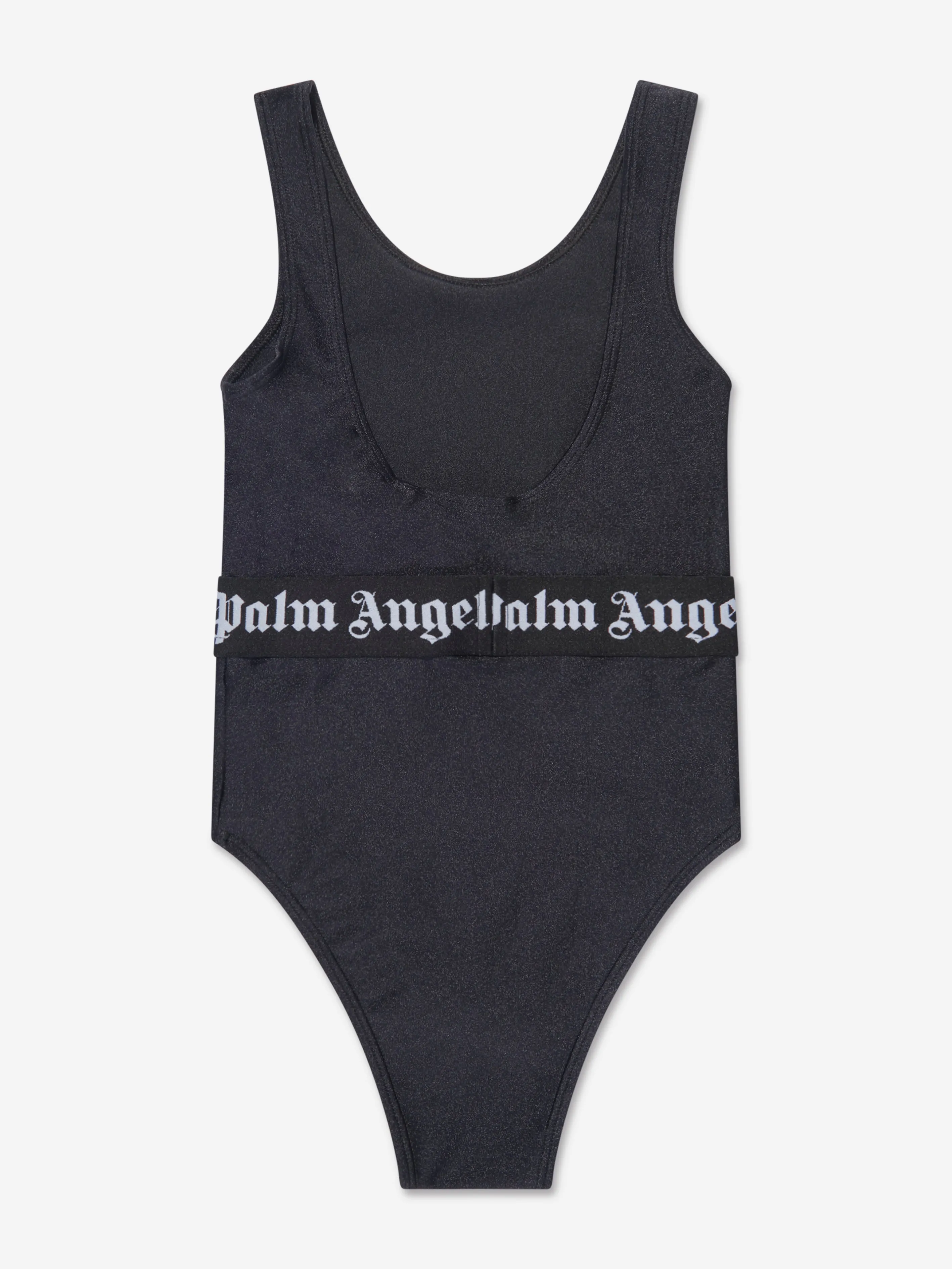Palm Angels Mädchen Logo Band Badeanzug in Schwarz