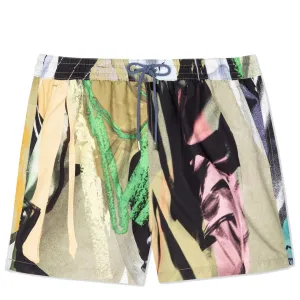 Paul Smith Life Drawing Print Badehose Mehrfarbig