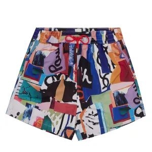 Paul Smith Badeshorts Collage Mehrfarbig