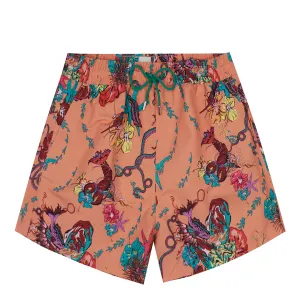Paul Smith Schwimmhose Kraken Orange