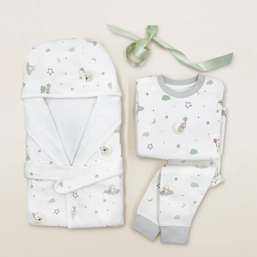 Personalisierter kleiner Luxus-Liebes-Babykorb - Neutral