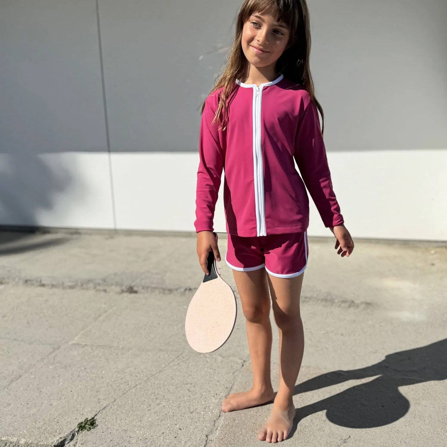 Petit Crabe Mulberry Stern-Reißverschluss UV-Badehemd Langarm Petit-Crabe