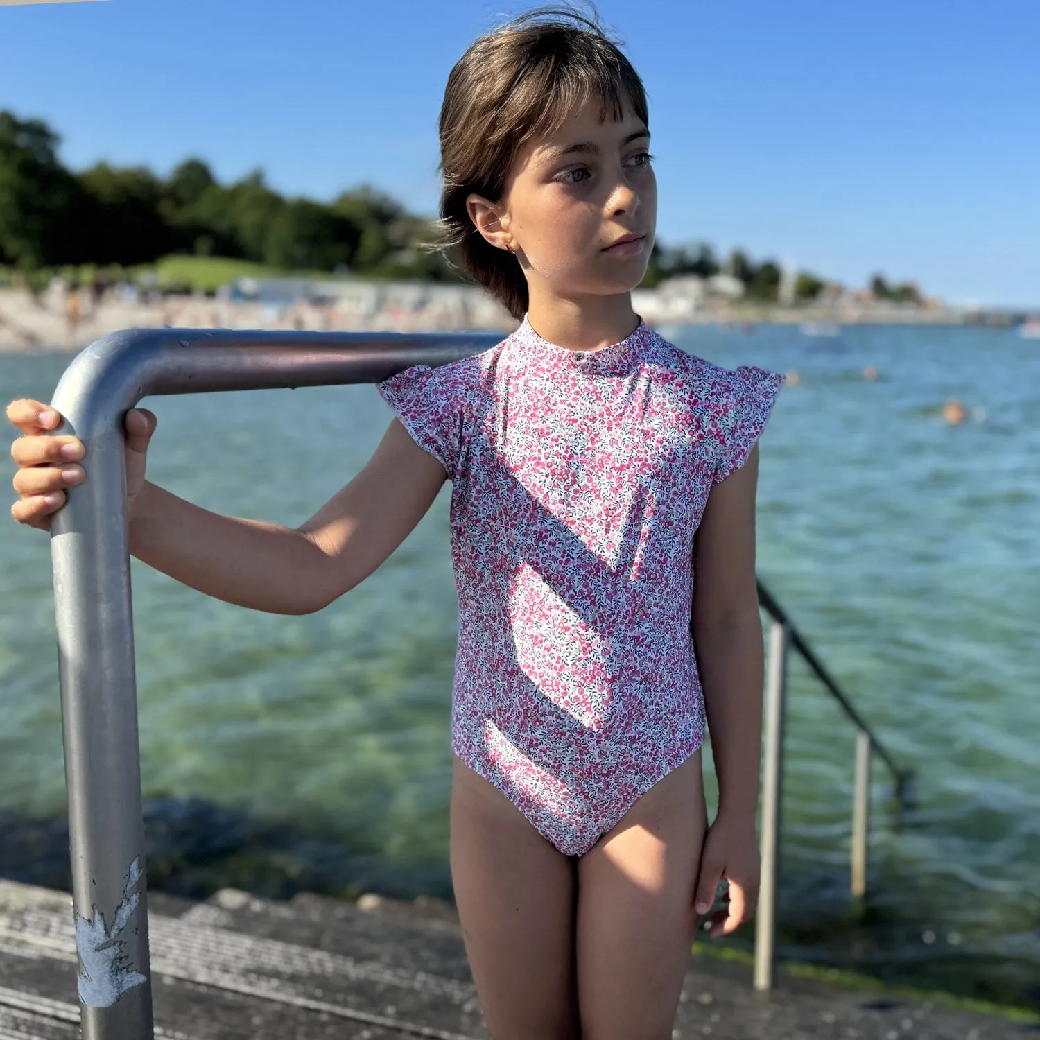Petit Crabe Wiltshire Bud Beaa Badeanzug S/S - Hergestellt mit Liberty-Stoffen Petit-Crabe