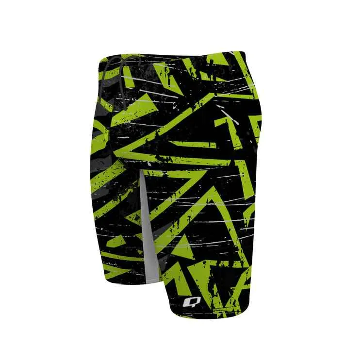 Q Swimwear Grün Glitch Jammer