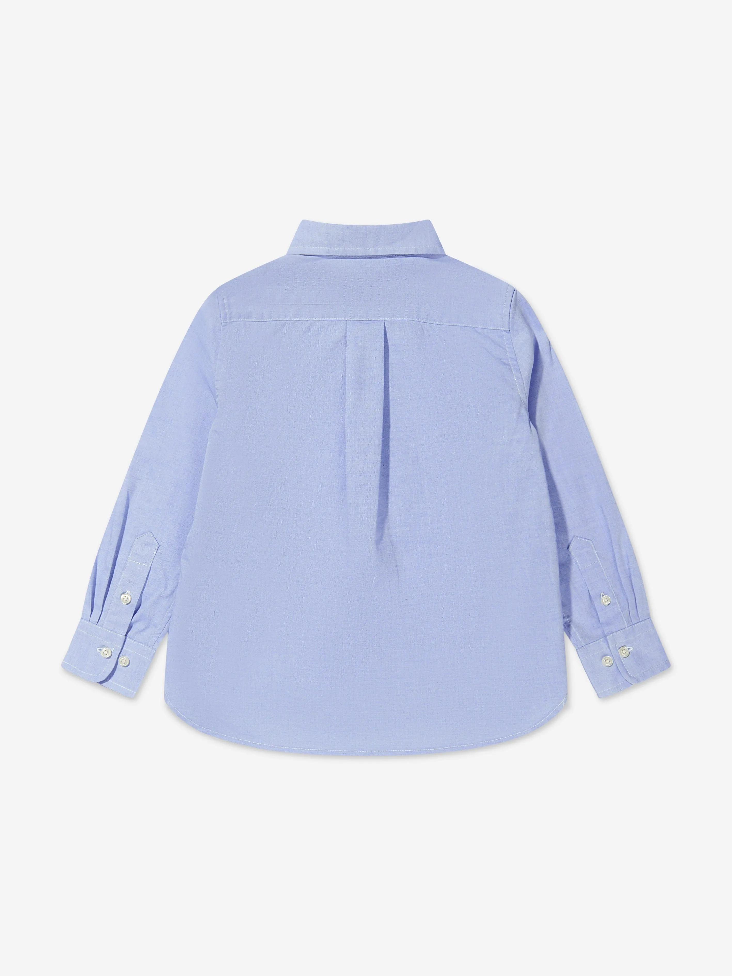 Ralph Lauren Jungen Blaues Baumwoll-Oxford-Hemd