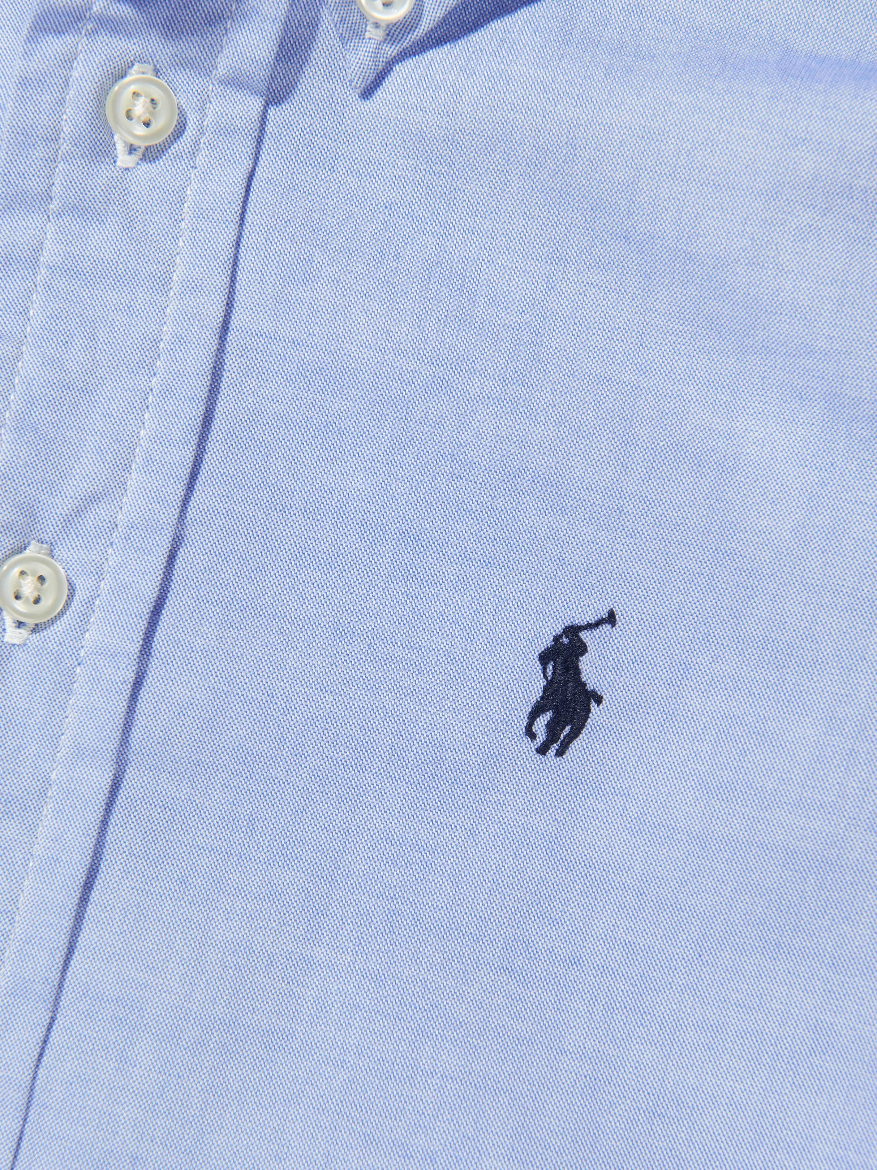 Ralph Lauren Jungen Blaues Baumwoll-Oxford-Hemd