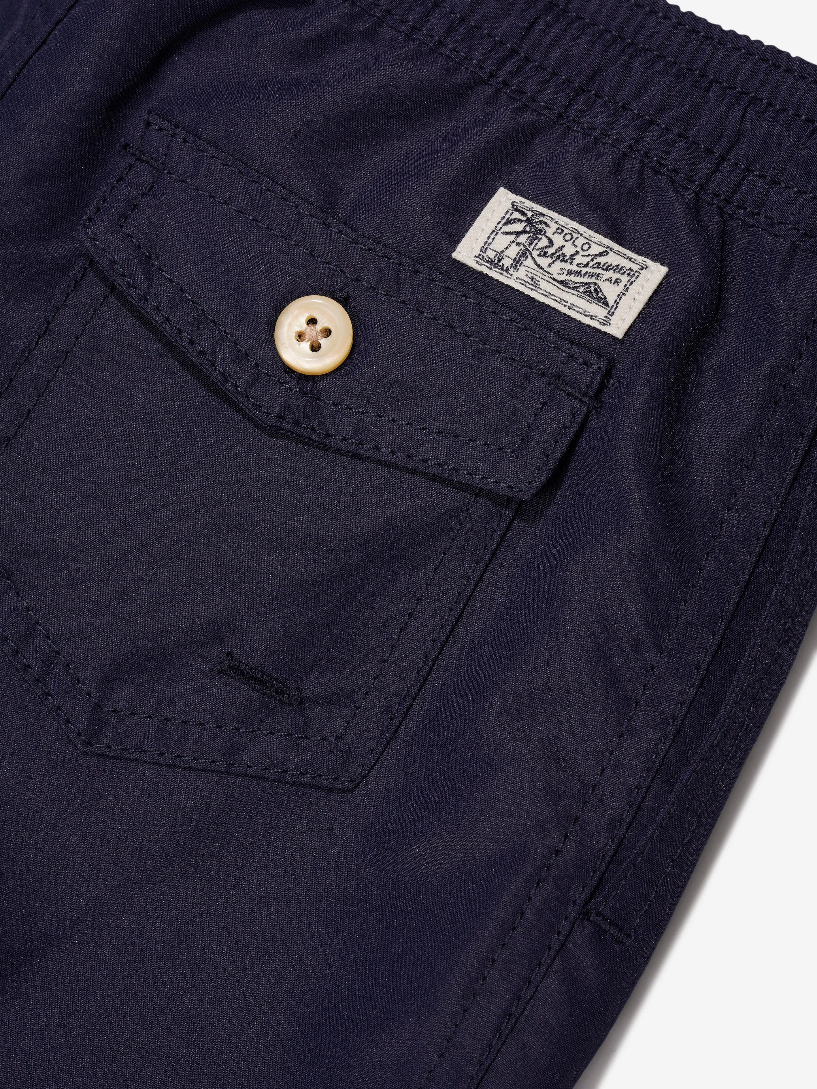 Ralph Lauren Jungen Logo Badeshorts in Marine