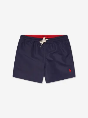 Ralph Lauren Jungen Logo Badeshorts in Marine