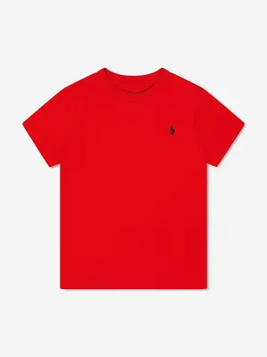 Ralph Lauren Jungen Logo T-Shirt in Rot