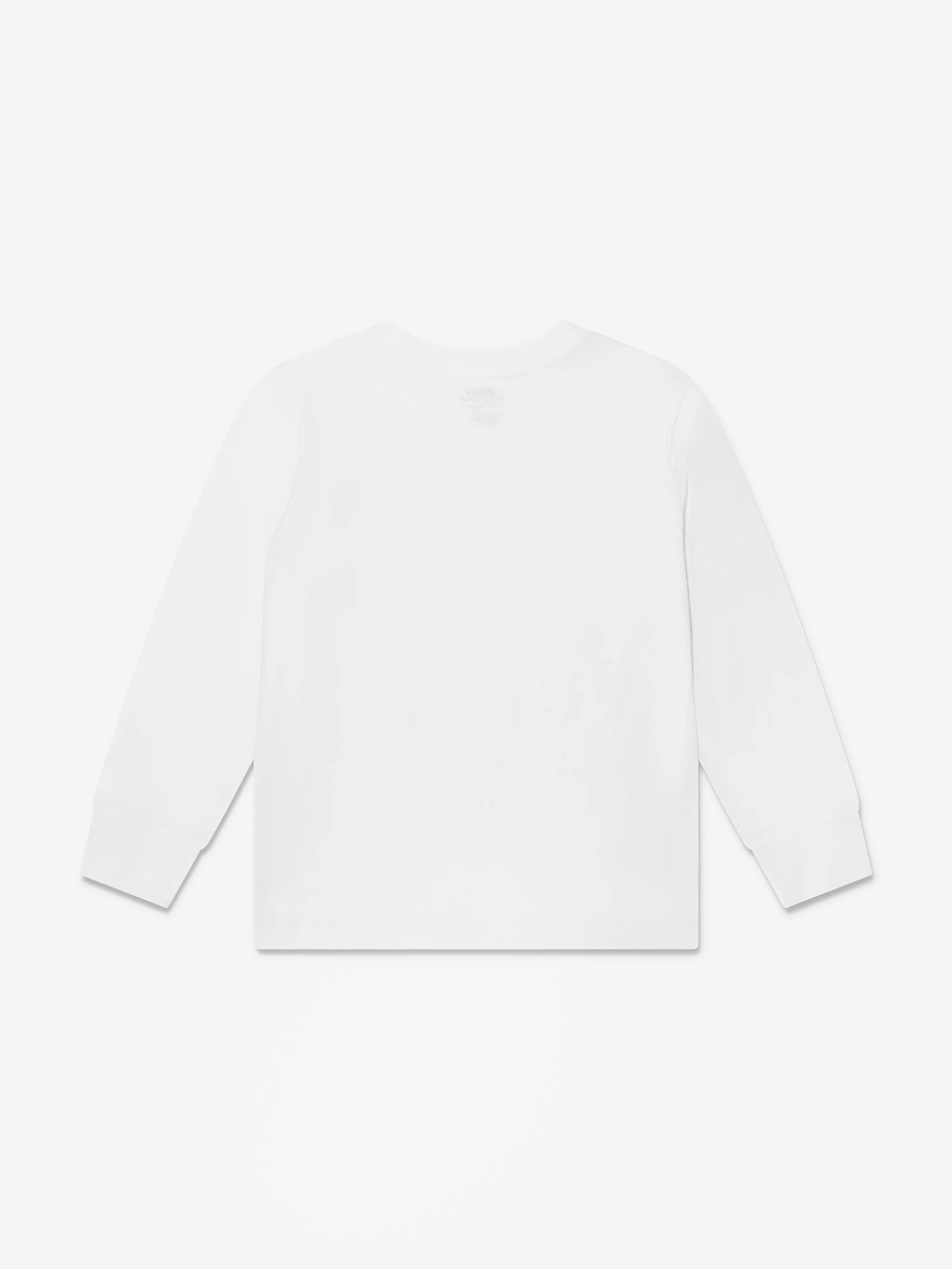 Ralph Jungen Langarm T-Shirt in Weiß