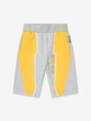 Roberto Cavalli Jungen Logo Shorts in Grau