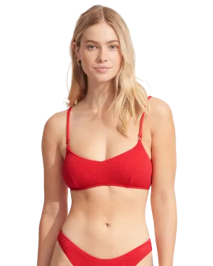 Sea Dive Bralette Bikini-Oberteil in Chilirot