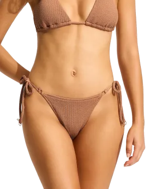 Sea Dive Tie Side Rio Bikini-Höschen in Bronze