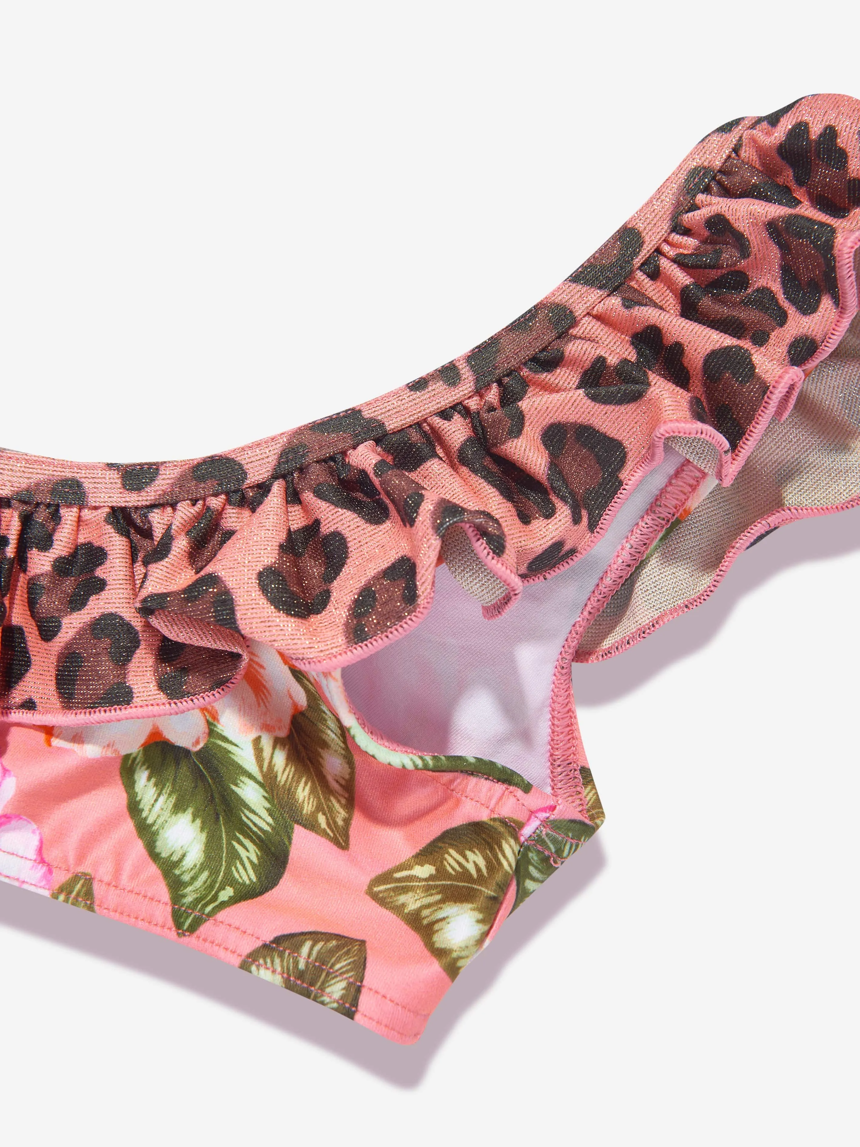 Selini Action Girls Blumen-Bikini in Rosa