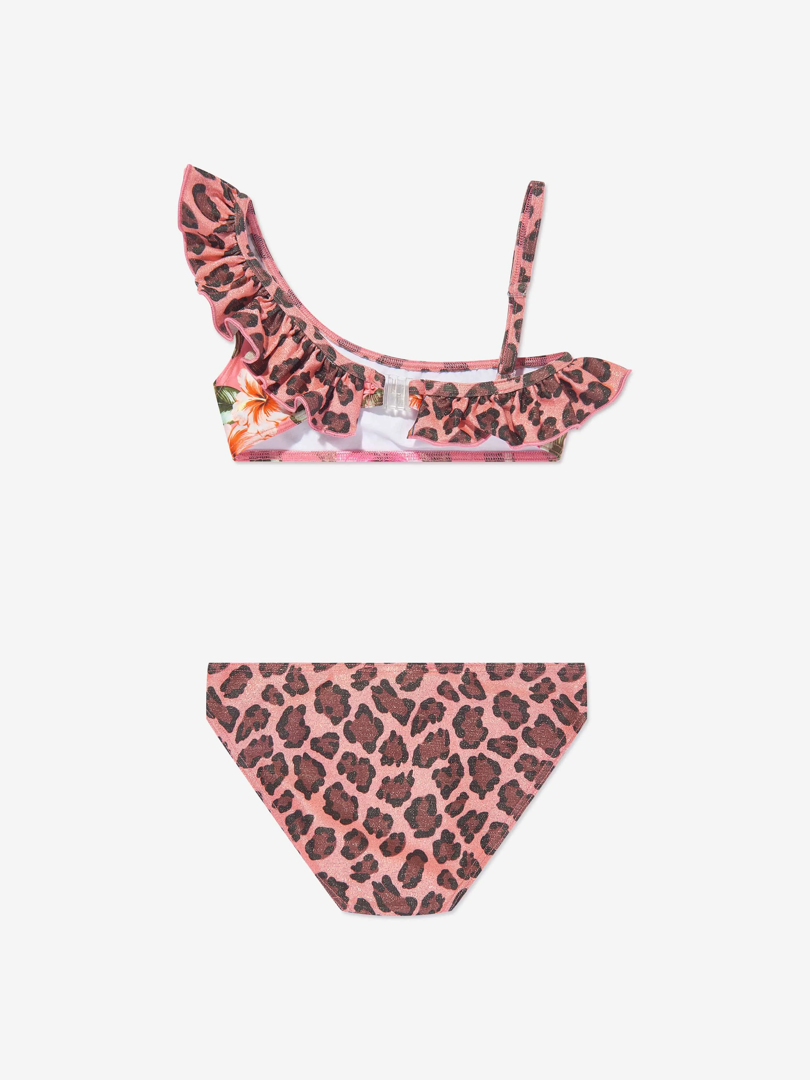 Selini Action Girls Blumen-Bikini in Rosa
