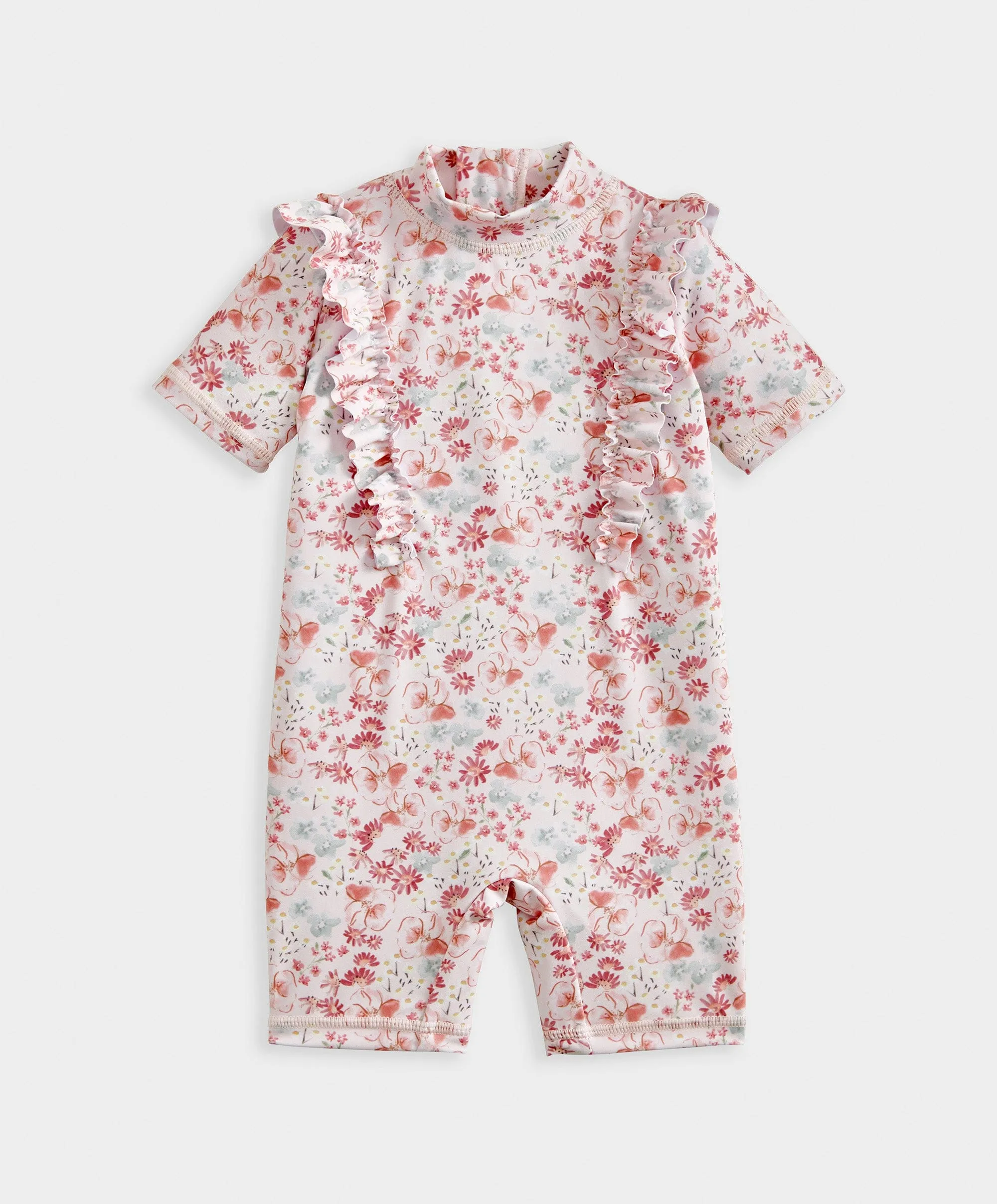Kurzärmeliger Blumen-Rashsuit