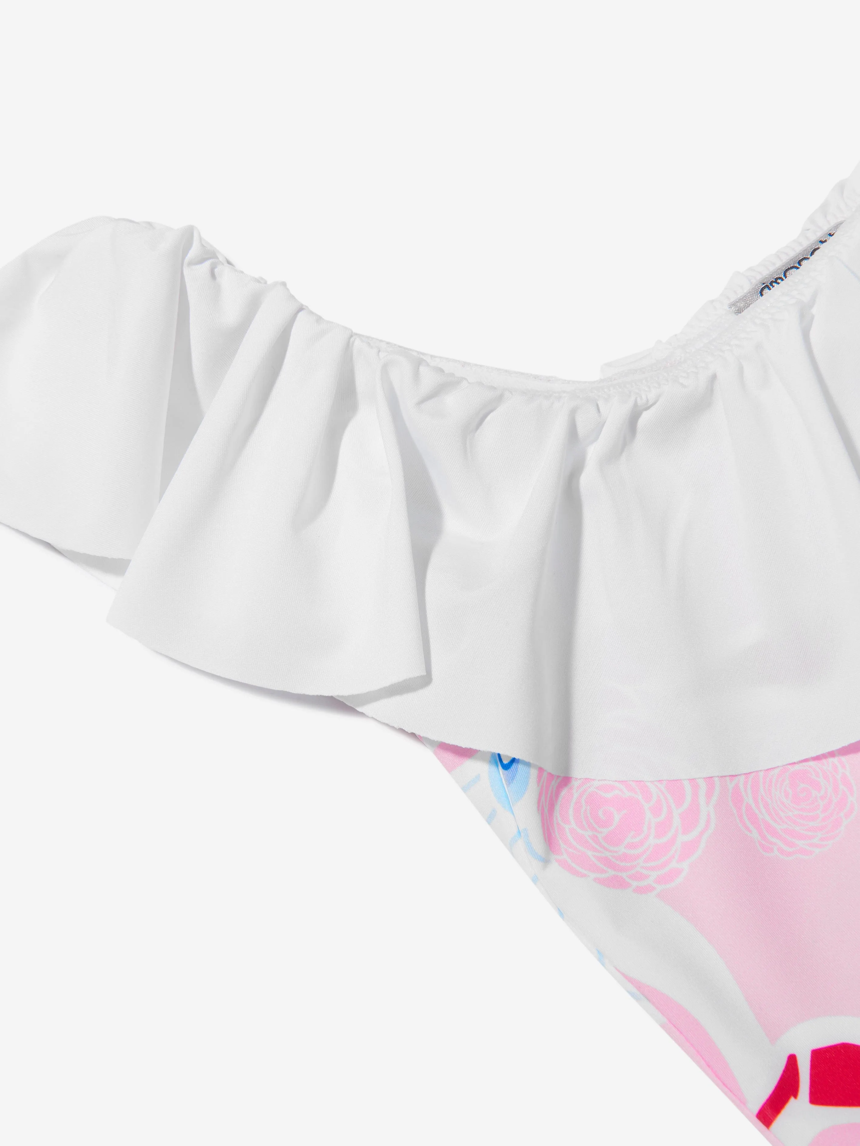 Simonetta Mädchen Blumenmuster Fächer-Print Badeanzug