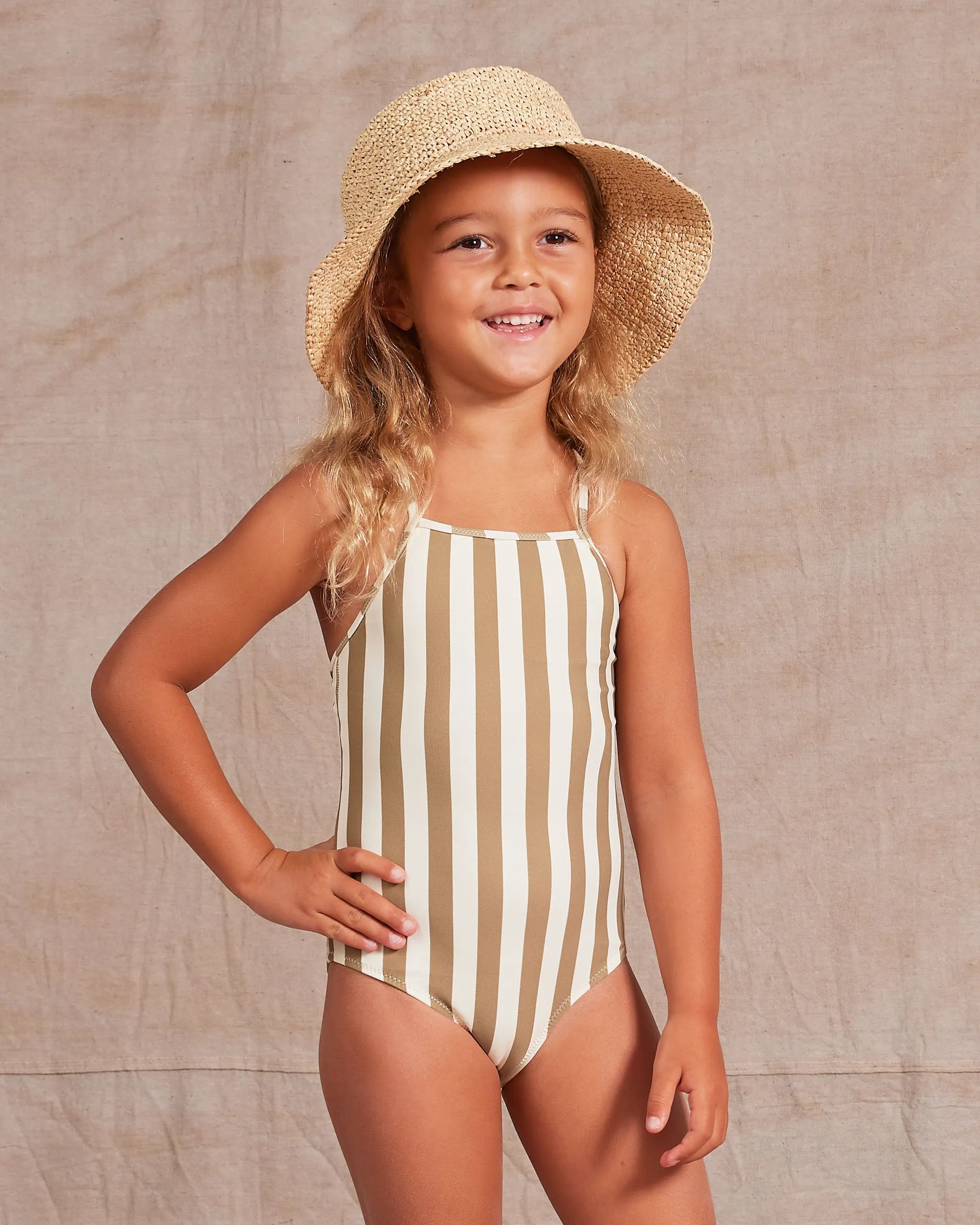 Sky One-Piece || Oliv gestreift