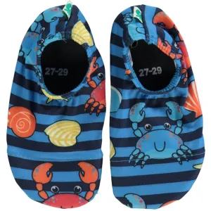 Småfolk Brilliant Blue UV50 Badeschuhe Mit Krabben Babykids_Smaafolk
