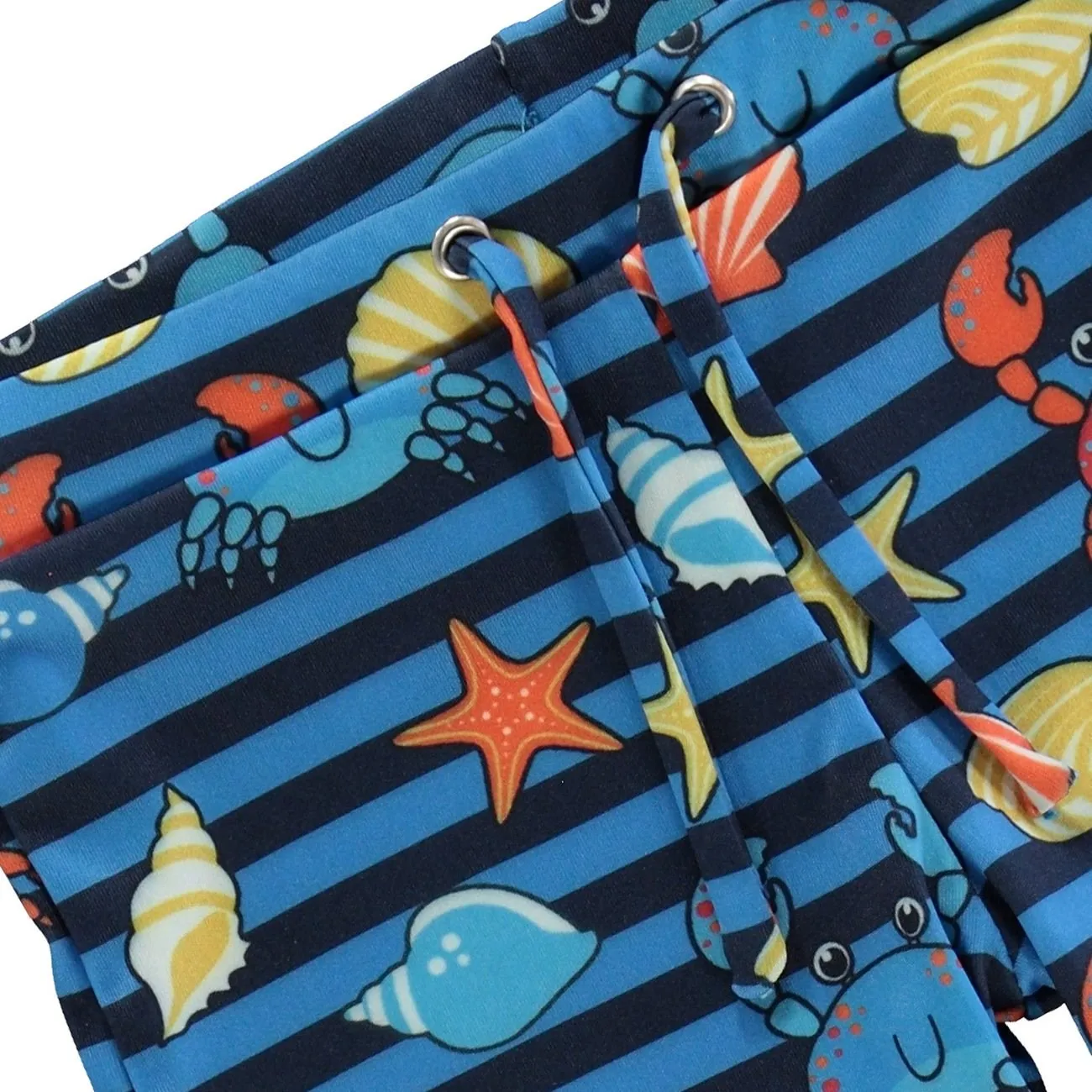 Småfolk Brilliant Blue UV50 Schwimmhose Mit Krabben Babykids_Smaafolk