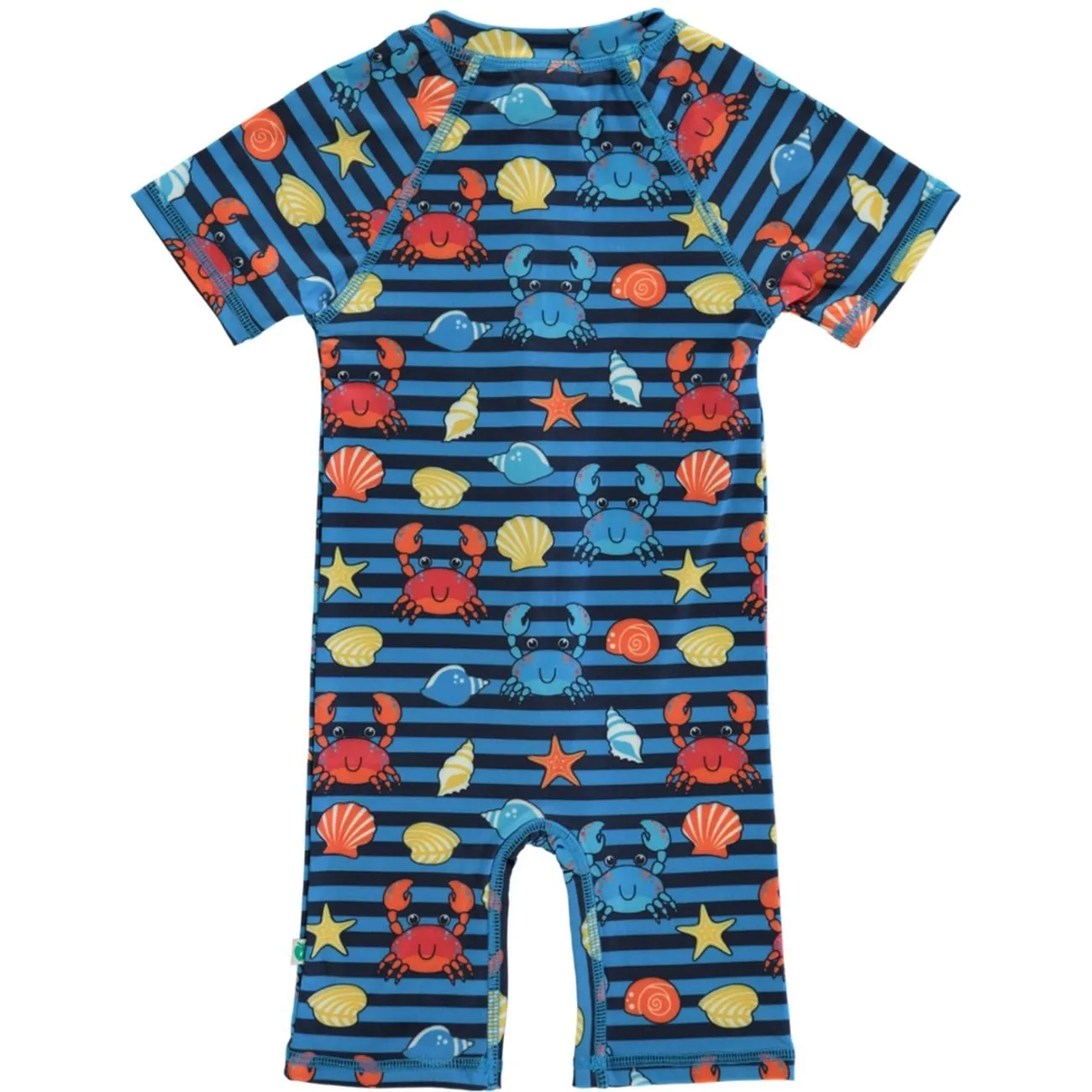 Småfolk Brilliant Blue UV50 Badeanzug Mit Krabben Babykids_Smaafolk