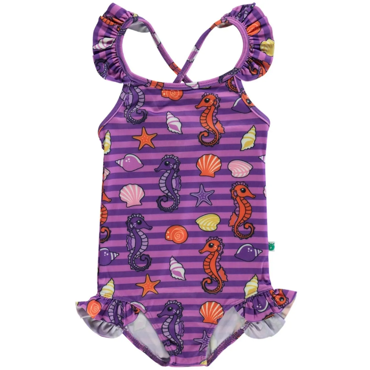 Småfolk Frühling Rosa UV50 Badeanzug Mit Seepferdchen Babykids_Smaafolk