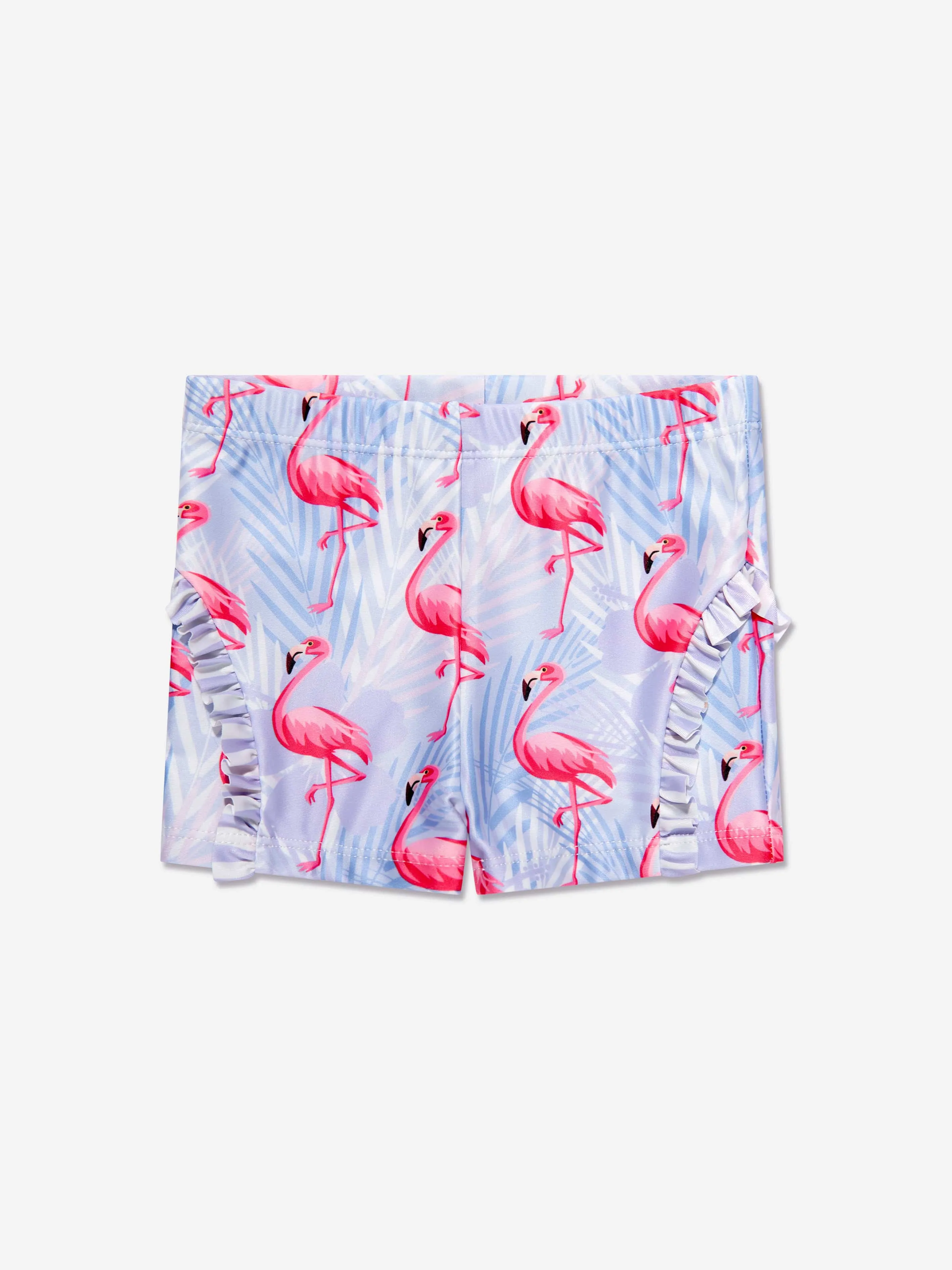 Soli Swim Baby Girls Flamingo Rashguard und Shorts (UPF50 ) in Lila