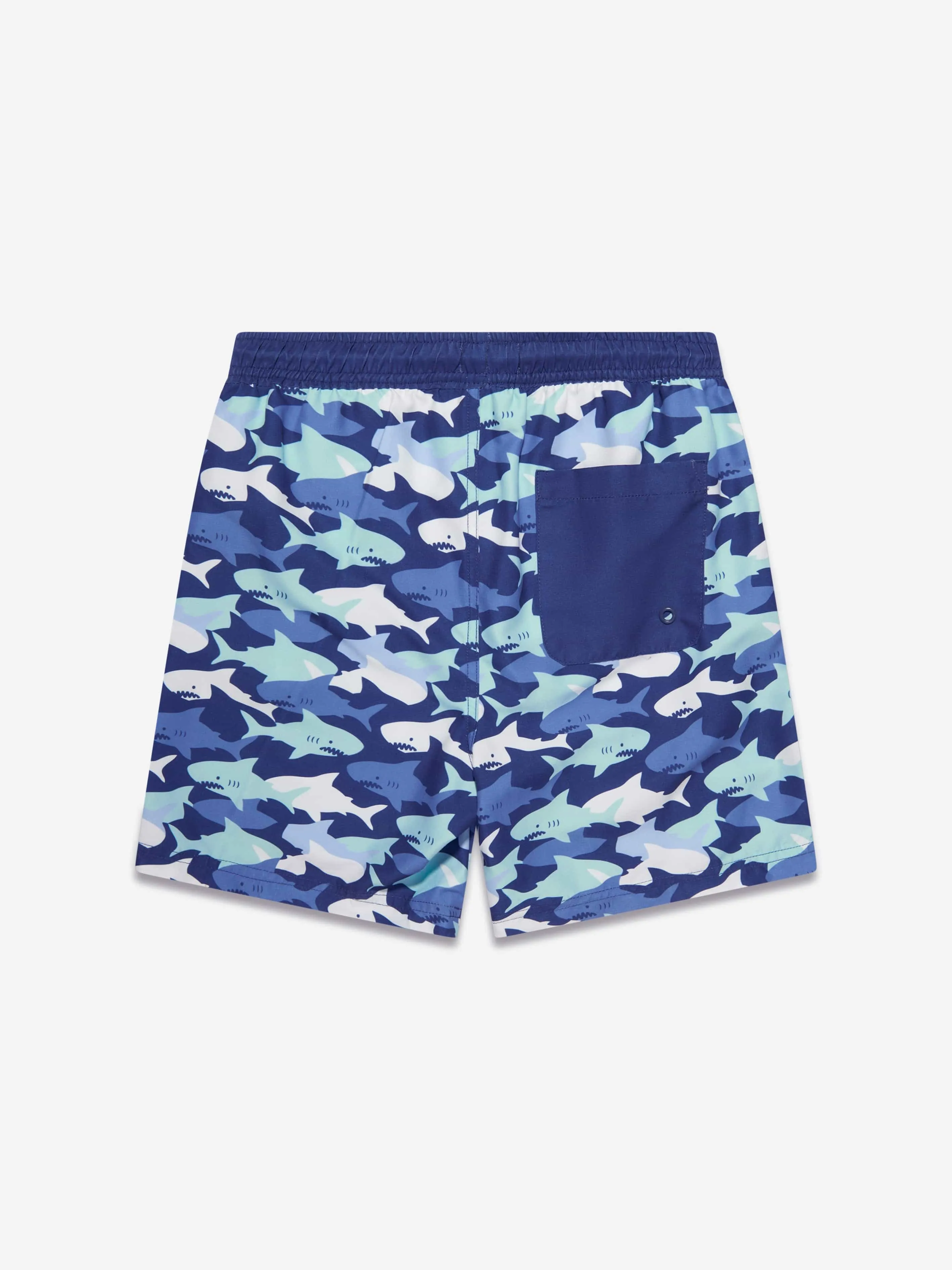 Soli Swim Boys Shark Badeshorts (UPF50 ) in Blau