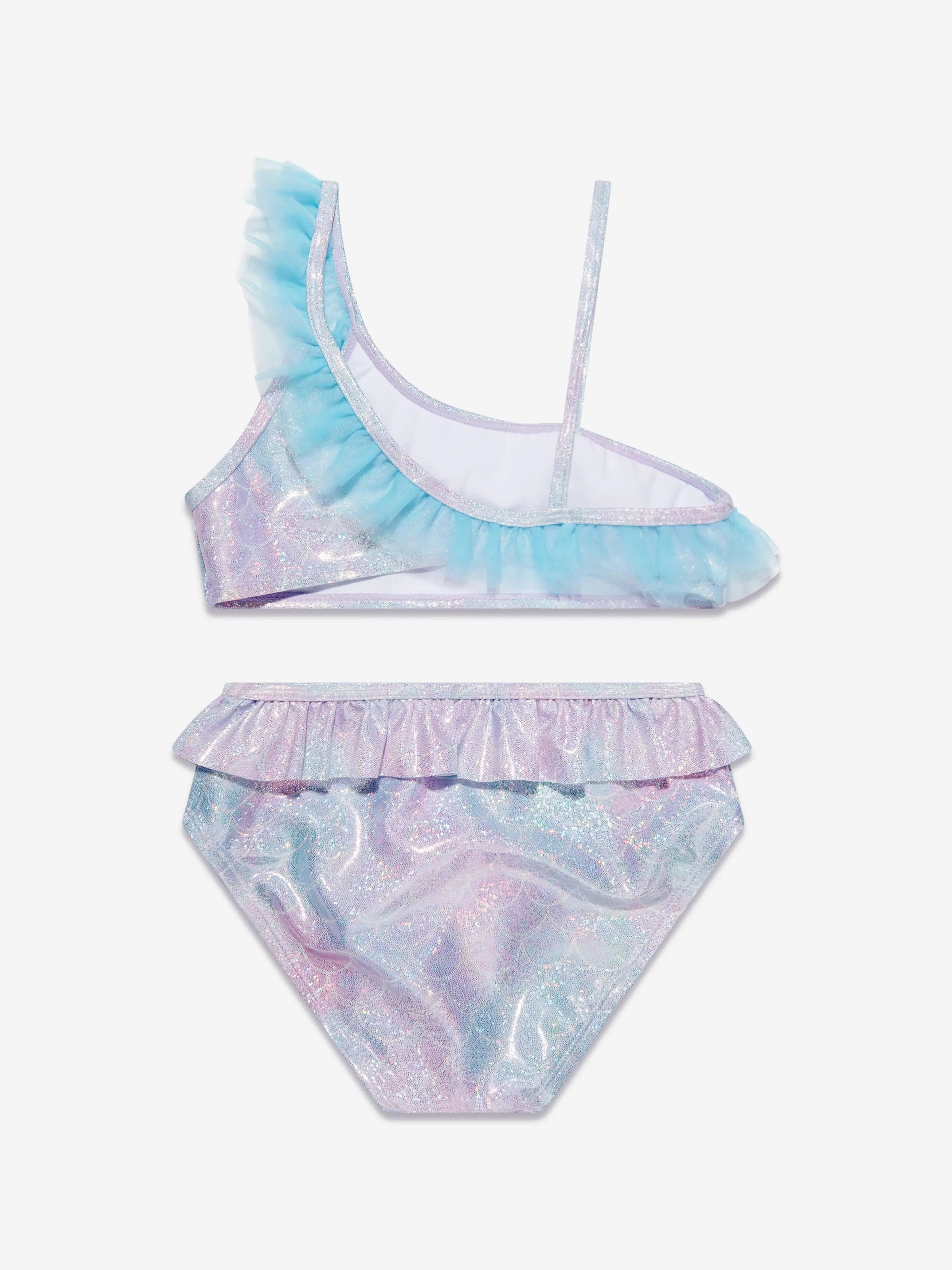 Soli Swim Girls Metallisch Meerjungfrau Bikini (UPF50 ) in Blau