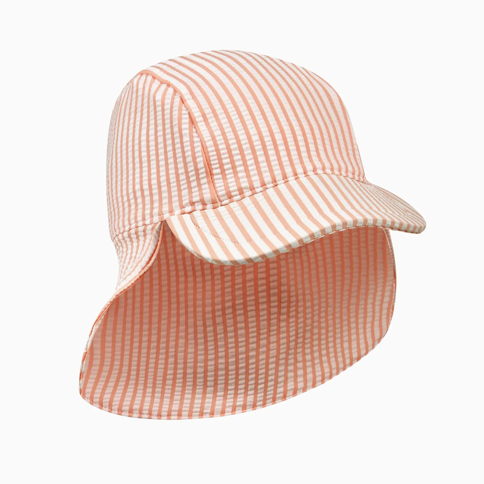 Gestreifter Seersucker-Sonnenhut für Schwimmer