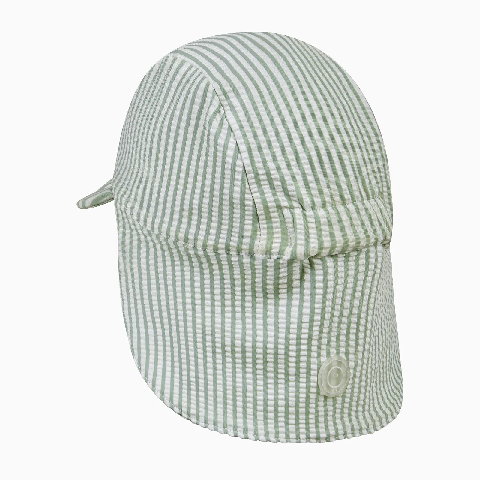Gestreifter Seersucker-Sonnenhut für Schwimmer