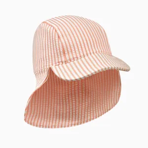 Gestreifter Seersucker-Sonnenhut für Schwimmer