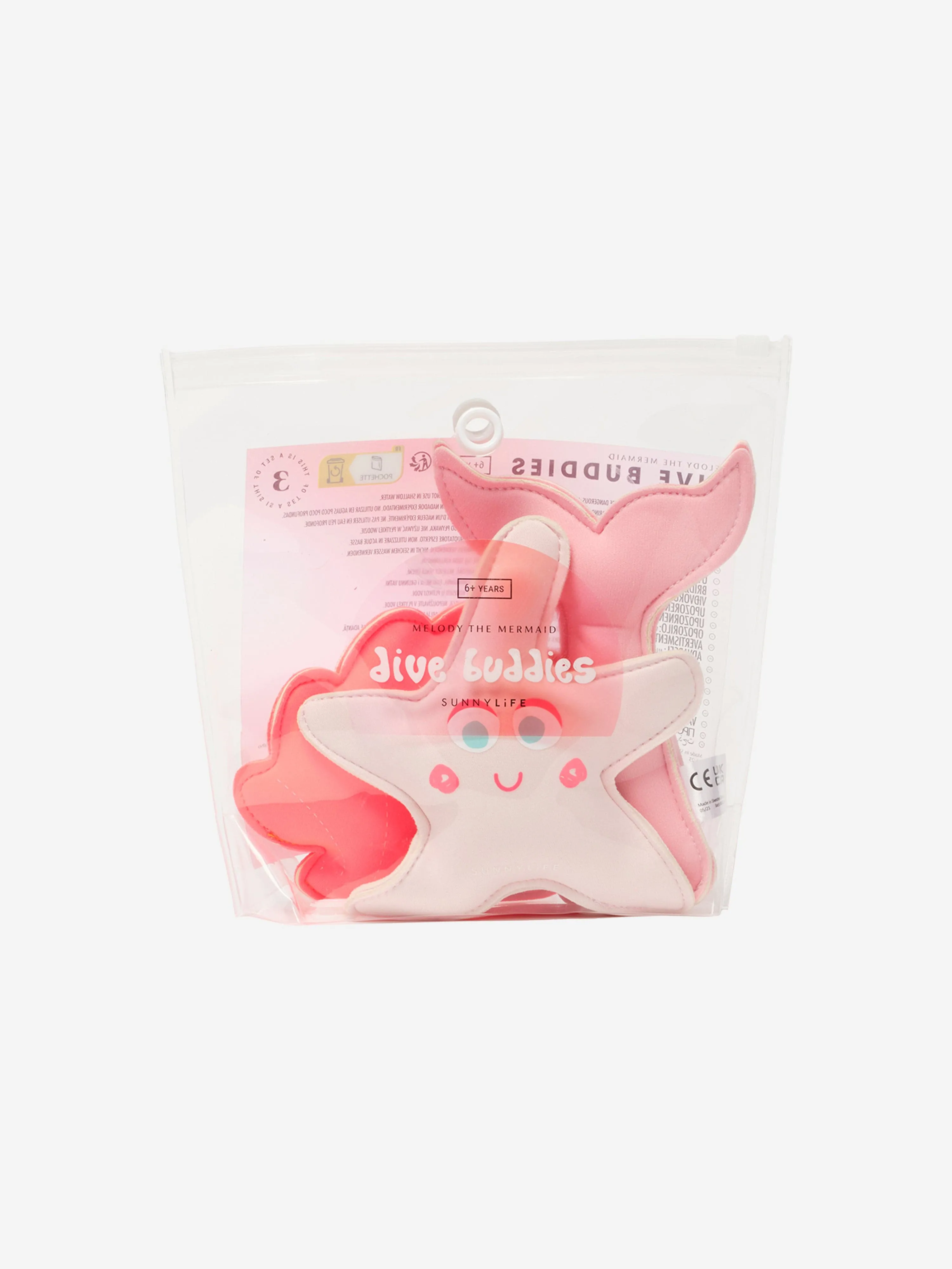 Sunnylife Girls Melody die Meerjungfrau Set aus 3 Tauchbegleitern in Rosa (18cm)