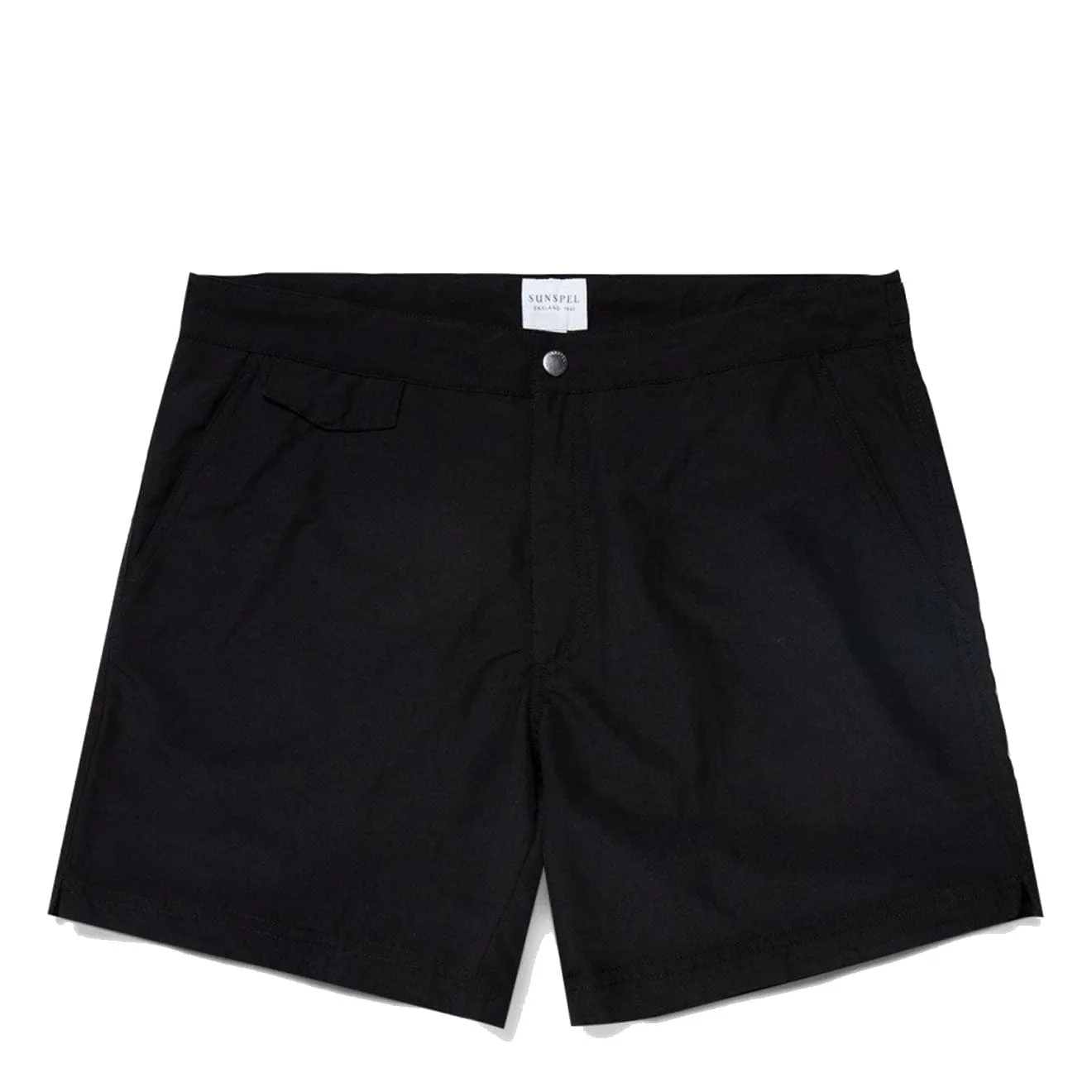 Sunspel Maßgeschneiderte Badeshorts Schwarz
