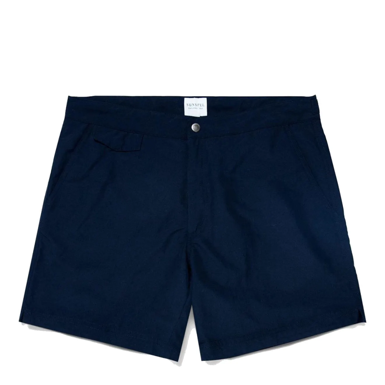 Sunspel Maßgeschneiderte Badehose Marineblau
