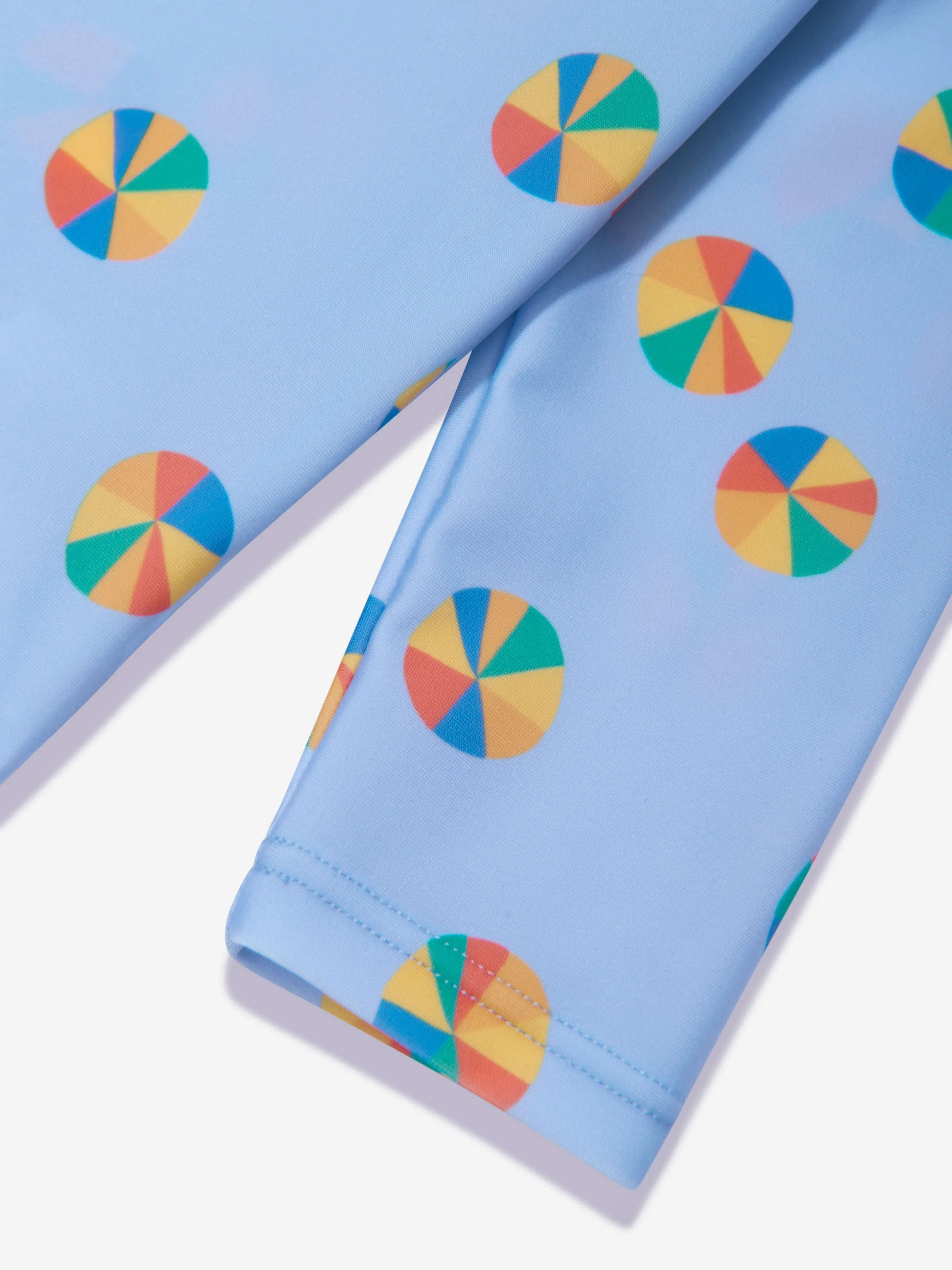 The Bonnie Mob Girls Beach Ball UV Rash Top in Blau